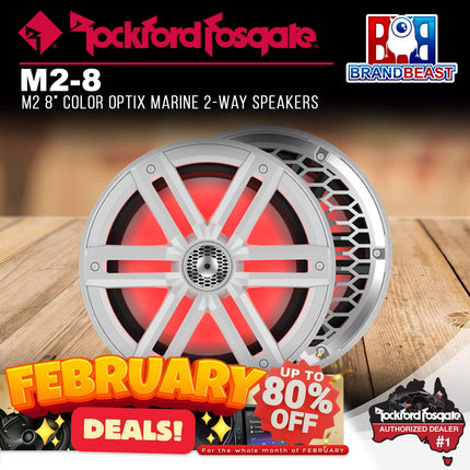 Rockford Fosgate M2-8 M2 8‚Äù Color Optix Marine 2-Way Speakers