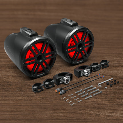 Rockford Fosgate M2WL-10HB 10" M2 Color Optix™ 2-Way Horn Loaded Tower Speakers (pr) - Black
