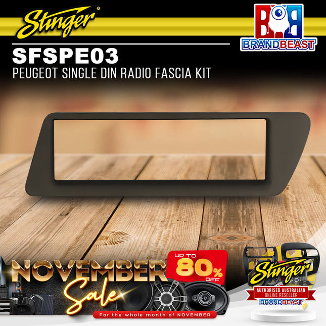 Stinger SFSPE03 Peugeot Single DIN Radio Fascia Kit