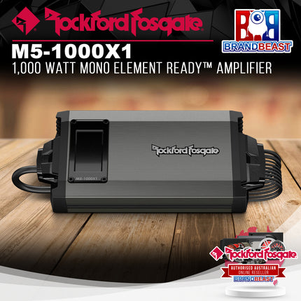 Rockford Fosgate M5-1000X1 1,000 Watt Mono Element Ready™ Amplifier