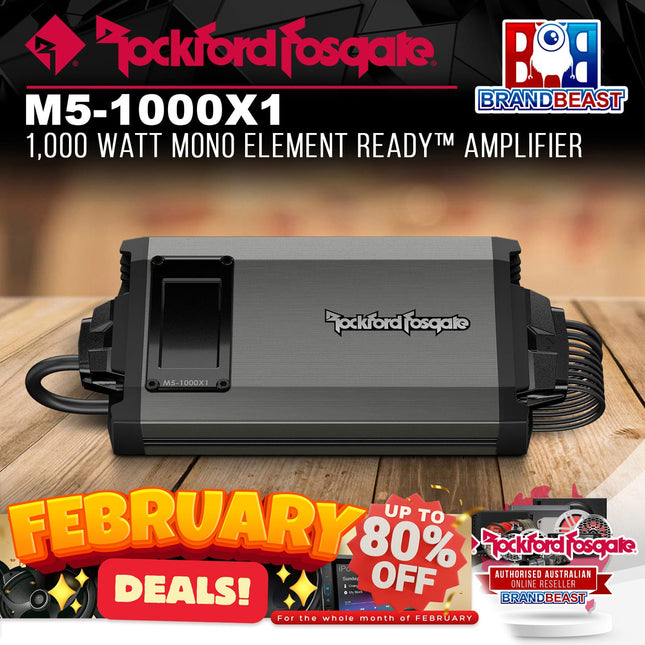 Rockford Fosgate M5-1000X1 1,000 Watt Mono Element Ready‚Ñ¢ Amplifier