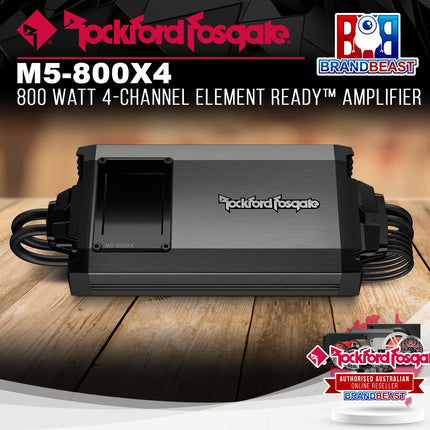 Rockford Fosgate M5-800X4 800 Watt 4-Channel Element Ready™ Amplifier