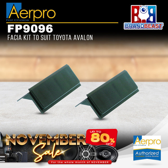 Aerpro FP9096 Double DIN Facia Stereo Brackets to Suit Toyota Avalon