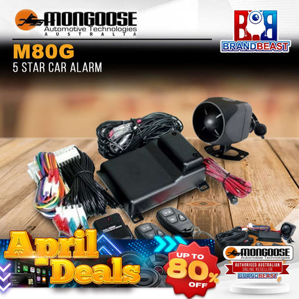 Mongoose M80G 5 Star Car Alarm System With Built-In Turbo Timer