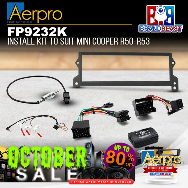 Aerpro FP9232K Single DIN Install Kit to Suit Mini Cooper R50-R53
