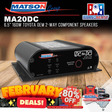 Matson MA20DC 20 Amp Dc To Dc Battery Charger