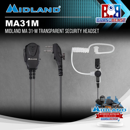 Midland MA 31-M Transparent Security Headset