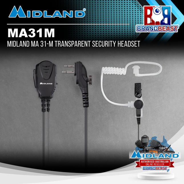 Midland MA 31-M Transparent Security Headset