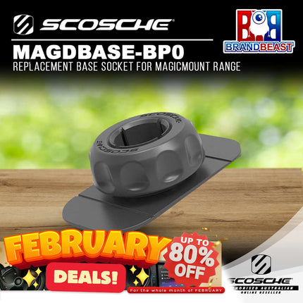 Scosche MAGDBASE-BP0 Replacement Base Socket for MagicMount Range