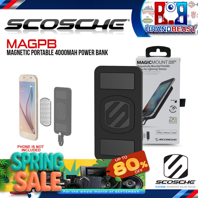 Scosche MAGPB MagicMount Magnetic 4000 mAh Portable PowerBank