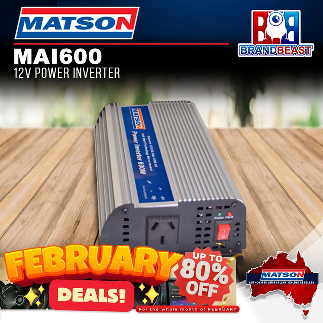 Matson MAI600 12V Power Inverter