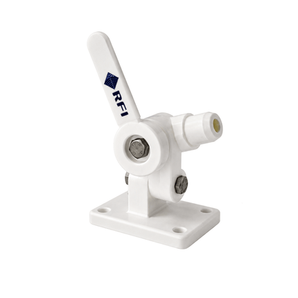 RFI MAM-CDQ White Marine Knock Down Mount with CDQ Adaptor and 5m FME(F) Cable