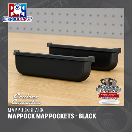 Cruiser Consoles MAPPOCK Map Pockets - Black