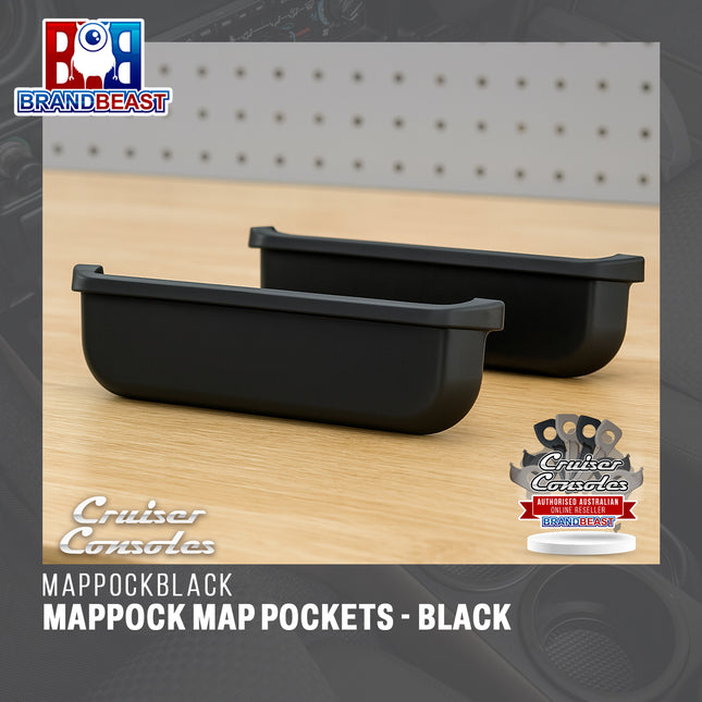 Cruiser Consoles MAPPOCK Map Pockets - Black