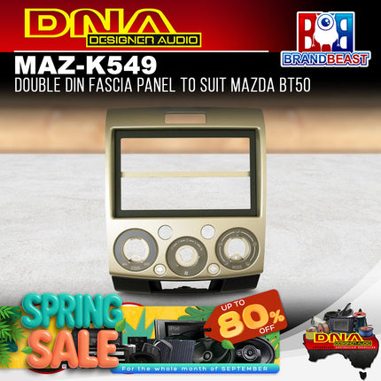 DNA MAZ-K549 Double DIN Fascia Panel To Suit Mazda BT50