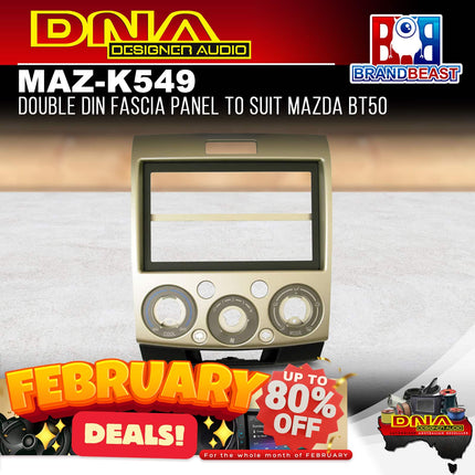 DNA MAZ-K549 Double DIN Fascia Panel To Suit Mazda BT50