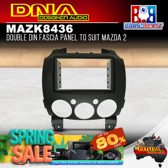 DNA MAZ-K8436 Double DIN Fascia Panel To Suit Mazda 2