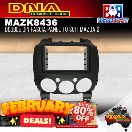 DNA MAZ-K8436 Double DIN Fascia Panel To Suit Mazda 2