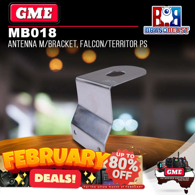 GME MB018 1.5mm Antenna Mounting Bracket - Stainless Steel