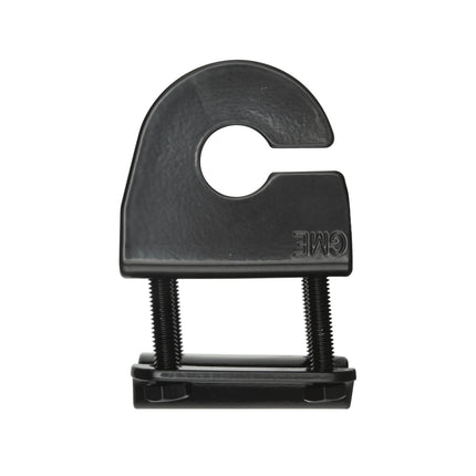 GME MB411B Antenna M/Bracket, Mirror Mount With Slot (Black)