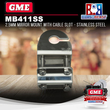 GME MB411SS Antenna Mounting Bracket Mirror Mount with Slot