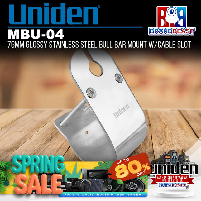 Uniden MBU-04 Antenna Mounting Bracket 76mm Wrap Around Bull Bar Mount