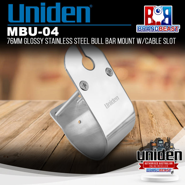 Uniden MBU-04 Antenna Mounting Bracket 76mm Wrap Around Bull Bar Mount