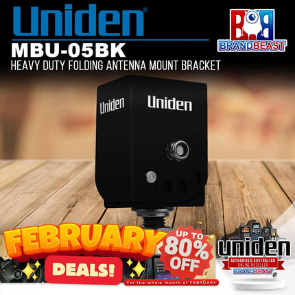 Uniden MBU-05BK Heavy Duty Folding Antenna Mount Bracket