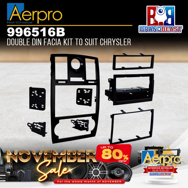 Aerpro 996516B Single/Double DIN Facia Kit to Suit Chrysler 300C