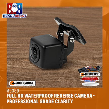 MONGOOSE MC380 Full HD Waterproof Reverse Camera - Professional Grade Clarity