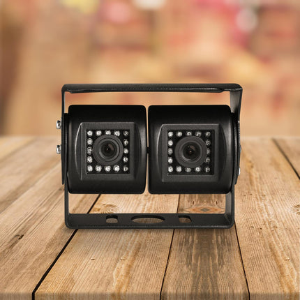 MONGOOSE MC420B Dual Cameras Black - 2 Cameras in One Mounting Bracket System