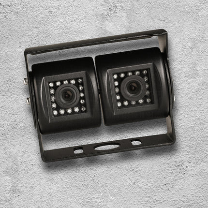 MONGOOSE MC420B Dual Cameras Black - 2 Cameras in One Mounting Bracket System