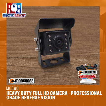 MONGOOSE MC680 Heavy Duty Full HD Camera Professional Grade Reverse Vision