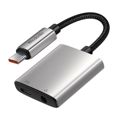 MCDODO MCA-5050 USB-C to USB-C + 3.5mm AUX Audio Adaptor | Charge &amp; Listen Simultaneously