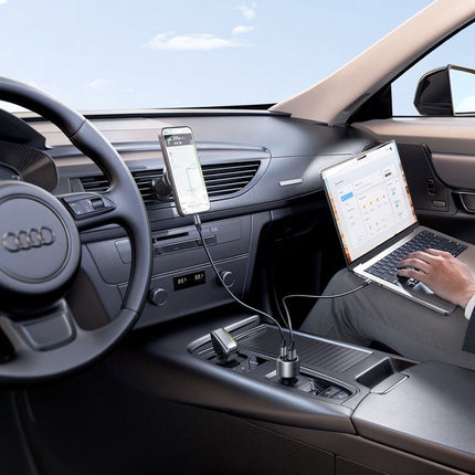 McDodo MCC3190 130W Dual PD USB-C QC3.0 USB-A Car Charger