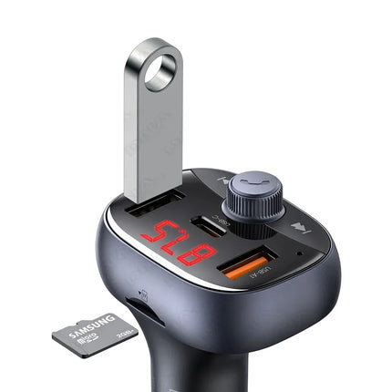 Mcdodo MCC5950 FM Transmitter 72W QC PD Fast Car Charger USB MicroSD