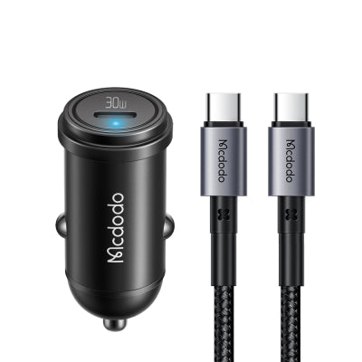 MCDODO MCC-7493 30W PD USB-C Car Charger with 1.2m USB-C to USB-C Cable