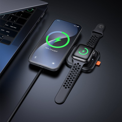 Mcdodo MCH-2160 15W Foldable iPhone and Apple Watch Wireless Charger