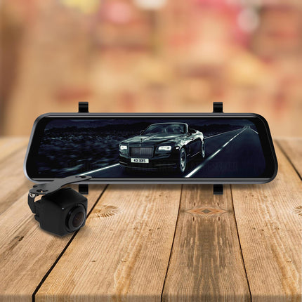MONGOOSE MCM93C 9.6" Full HD Clip-On Mirror Monitor and Mini Camera Kit - Complete Vision System