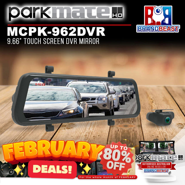 Parkmate MCPK-962DVR 9.66‚Äù Touch Screen DVR Mirror