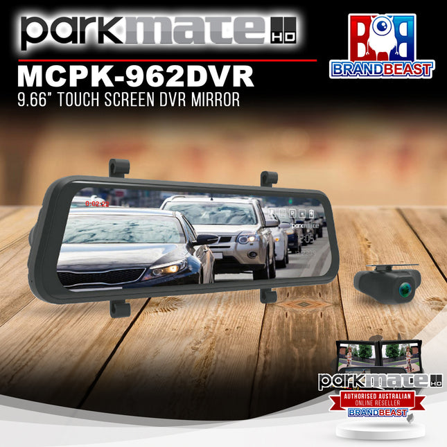 Parkmate MCPK-962DVR 9.66" Touch Screen DVR Mirror