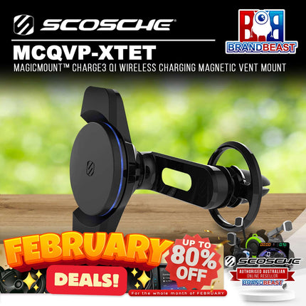 Scosche MCQVP-XTET MagicMount‚Ñ¢ Charge3 Qi Wireless Charging Magnetic Vent Mount