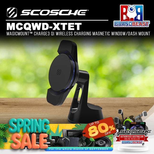 Scosche MCQWD-XTET MagicMount™ Charge3 Qi Wireless Magnetic Window/Dash Mount