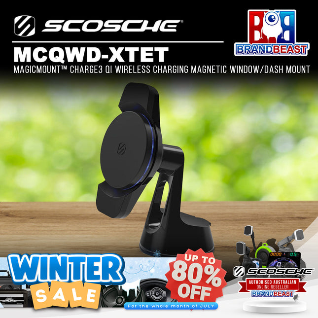 Scosche MCQWD-XTET MagicMount™ Charge3 Qi Wireless Magnetic Window/Dash Mount