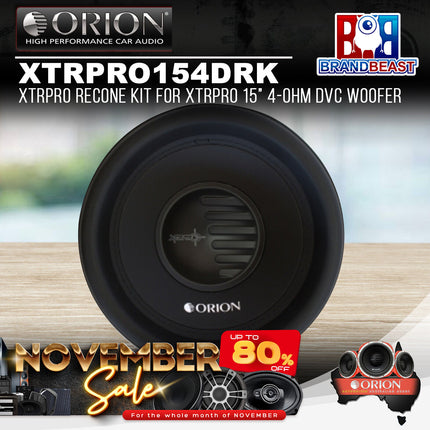 Orion XTRPRO154DRK XTRPRO Recone Kit for XTRPRO 15" 4-Ohm DVC Woofer