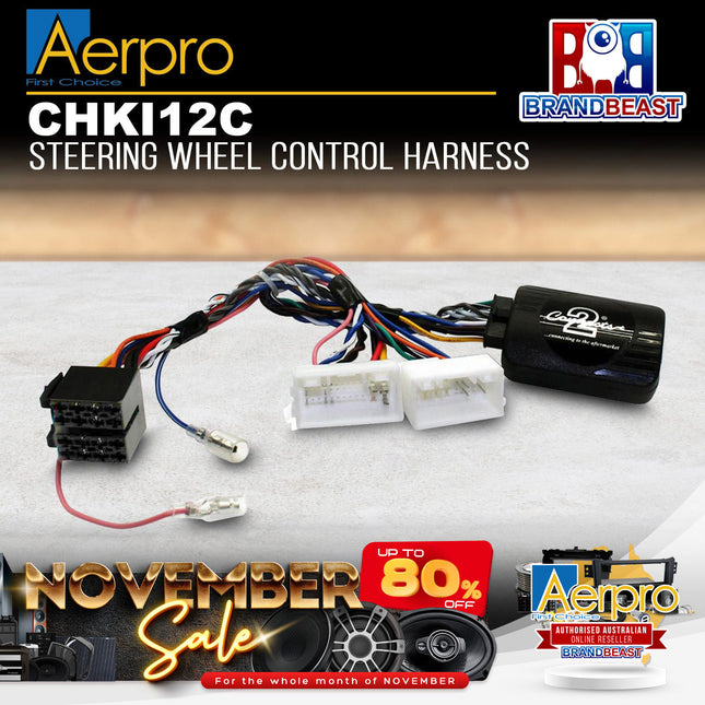 Aerpro CHKI12C Steering Wheel Control Interface Suit Kia Various Models (Without Climate Control)