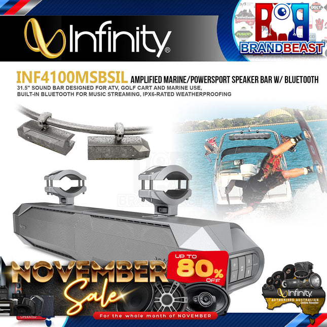 Infinity INF4100MSBSIL 4100msb Amplified Marine Soundbar