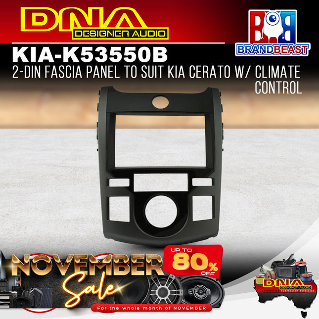 DNA KIA-K53550B 2-DIN Fascia Panel to Suit Kia Cerato With Climate Control