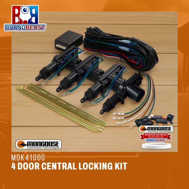 Mongoose MDK4100G 4 Door Central Locking Kit