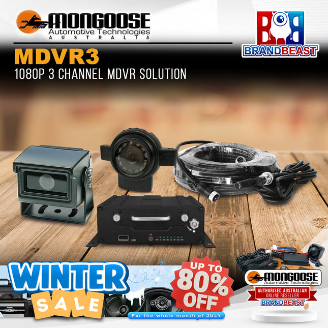 Mongoose MDVR 3 Channel Kit 1080p MDVR Solution